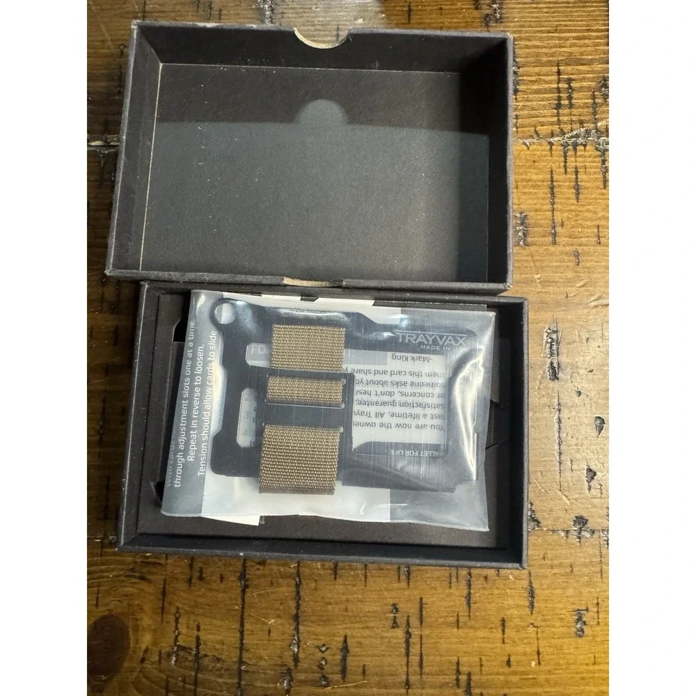 Trayvax Wallet – Made in USA –‎ Black Metal Tactical Minimalist Wallet